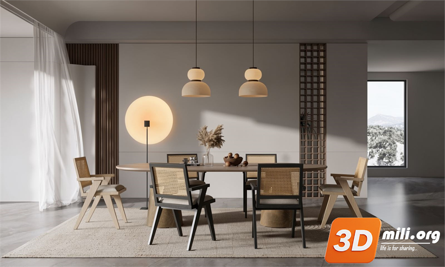 Dining Table Set Skp Files